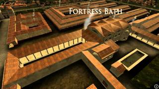 Animation of ancient Roman Fort in Caerleon Wales [upl. by Saxon354]