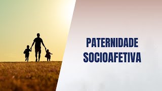 Paternidade socioafetiva [upl. by Rramed]