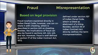 What is Difference Between Fraud amp Misrepresentation [upl. by Llacam]