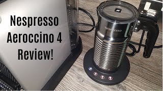 Nespresso Aeroccino 4 Milk Frother Review  Worth upgrading from the Aeroccino 3 [upl. by Ralyat]