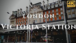 London Victoria Station Walk Through England 4K [upl. by Hodge]