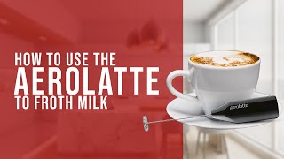 How To Use the AeroLatte To Froth Milk [upl. by Otrebron]