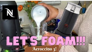 How To Foam Milk With Aeroccino 3 Make Coffee With Foam Tips amp Tricks  Easy Foamed Latte Recipe [upl. by Asenev377]