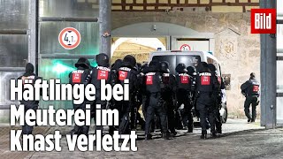 Gefängnismeuterei Polizei stürmt Knast in Thüringen  JVA Untermaßfeld [upl. by Hahn808]